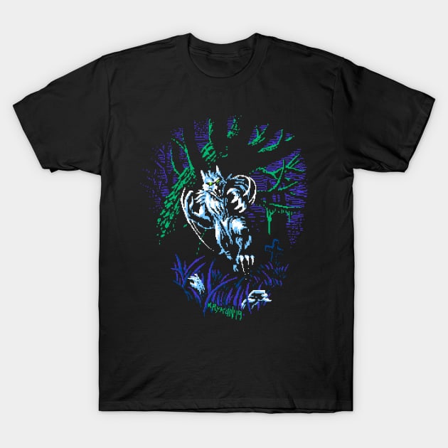 Simon's Quest - Werewolf T-Shirt by SerhiyKrykun